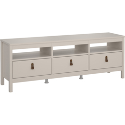 Florence Barcelona 3 Drawer 3 Shelf Cashmere TV Unit - Size: 54.1 x 151.4 x 38.4cm - Wilko - thumbnail 3