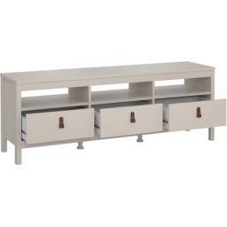 Florence Barcelona 3 Drawer 3 Shelf Cashmere TV Unit - Size: 54.1 x 151.4 x 38.4cm - Wilko - thumbnail 6