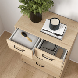 Florence Sofia 5 Drawer Jackson Hickory Chest of Drawers - Brown - Furniture To Go - Wilko - thumbnail 6