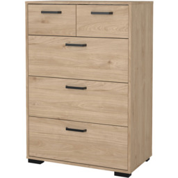 Florence Sofia 5 Drawer Jackson Hickory Chest of Drawers - Brown - Furniture To Go - Wilko - thumbnail 4