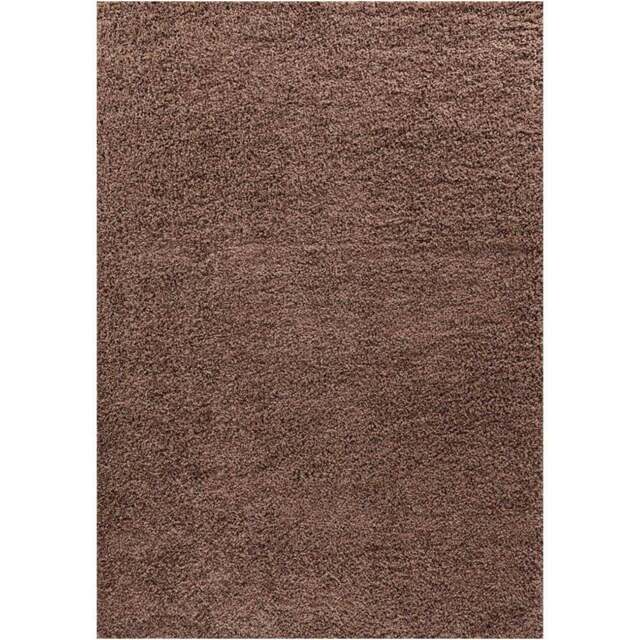 Desire Rugs Oxford Dark Beige Plain Shaggy Rug 60 x 110cm - D.Beige - Wilko - image 1