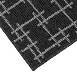 JVL Vector Black Indoor Machine Washable Doormat 40 x 70cm - JVL Homewares - Wilko - thumbnail 4