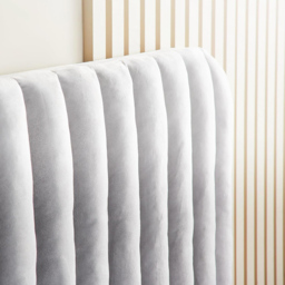 Home Treats Small Double Velvet Ottoman Bed with Mattress - Grey - Wilko - thumbnail 6