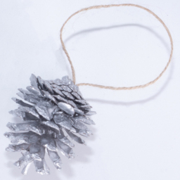 St Helens Silver Hanging Pinecones Ornaments 6 Pack - Size: 150 x 55 x 55cm - Wilko - thumbnail 6