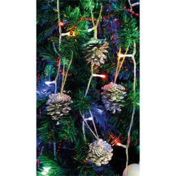 St Helens Silver Hanging Pinecones Ornaments 6 Pack - Size: 150 x 55 x 55cm - Wilko - thumbnail 7