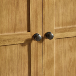 Julian Bowen Marlborough 2 Door Oak Wardrobe - Wood - Wilko - thumbnail 4