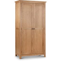 Julian Bowen Marlborough 2 Door Oak Wardrobe - Wood - Wilko - thumbnail 3