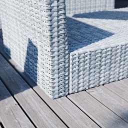 Garden Vida Mylor 4 Seater Grey Rattan Lounge Set - Wilko - thumbnail 6