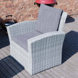 Garden Vida Mylor 4 Seater Grey Rattan Lounge Set - Wilko - thumbnail 7