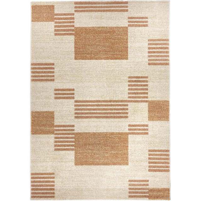 Origins Nomad Block Rug 80 x 150cm - Orange - Wilko - image 1