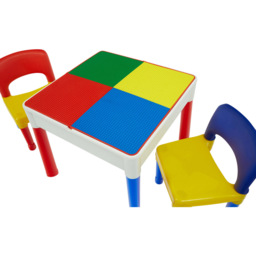 Liberty House Toys Kids 5-in-1 Multicoloured Activity Table and 2 Chairs Set - Size: 45 x 51 x 54cm - Wilko - thumbnail 6