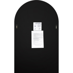 Arched Venetian Glass Wall Mirror 120 x 80cm - Black - MirrorOutlet - Wilko - thumbnail 5