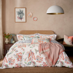 Yvonne Ellen Super King Size Multicolour Signature Floral Reversible Duvet Set - Wilko - thumbnail 1
