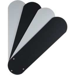 ValueLights Magnum Black and Chrome Reversible Ceiling Fan with Remote 42 inch - Size: 26 x 102 x 102cm - Silver - Wilko - thumbnail 4