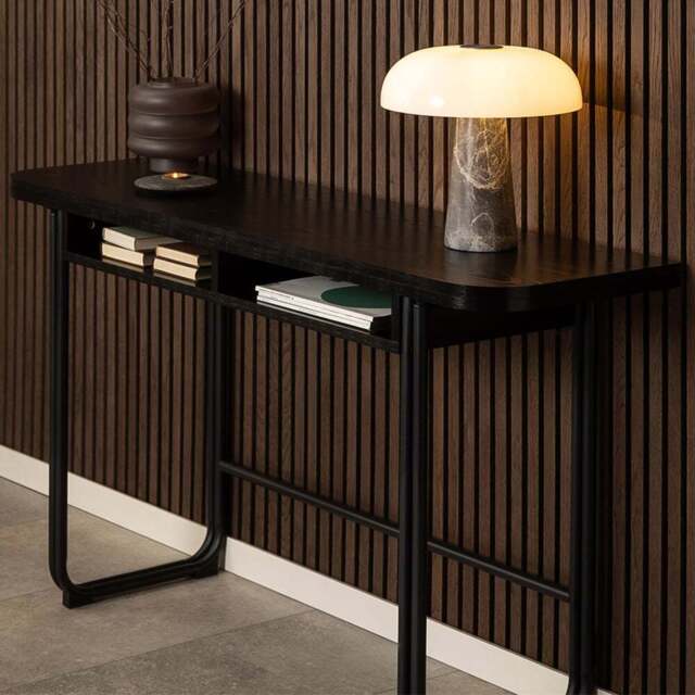 Florence Darlington 2 Shelf 4 Seater Dining Table Black - Furniture To Go - Wilko - image 1