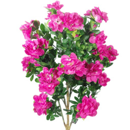 Botanik Pink Azalea Blossom Artificial Tree in Silver Metal Planter 3.3ft - Size: 105 x 50 x 50cm - Dark Pink - Wilko - thumbnail 5