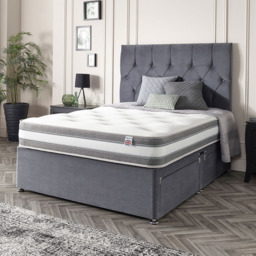Aspire Single Cashmere 1000 Pocket Tufted Mattress - White - Aspire Beds - Wilko - thumbnail 3