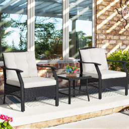 Costway 2 Seater Rattan Garden Lounge Set - Wilko - thumbnail 4