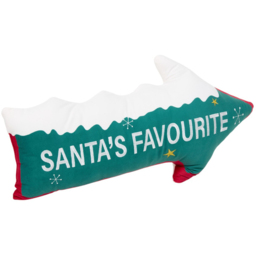 Santa's Favourite Cushion - Green - Wilko - thumbnail 3