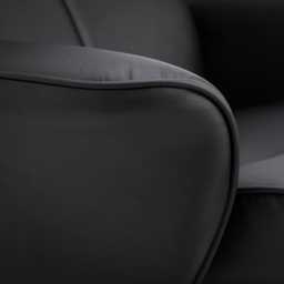 Julian Bowen Lugano Black Faux Leather Recliner Chair with Footrest - Size: Single - Wilko - thumbnail 7