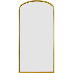 MirrorOutlet The Angustus Gold Metal Arched Garden Wall Mirror 170 x 85cm - Size: 170 x 85 x 3cm - Wilko - thumbnail 1