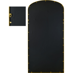 MirrorOutlet The Angustus Gold Metal Arched Garden Wall Mirror 170 x 85cm - Size: 170 x 85 x 3cm - Wilko - thumbnail 5
