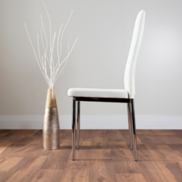 Furniturebox Arona Valera Marble Effect 6 Seater Round Dining Set White and Black - Wilko - thumbnail 5