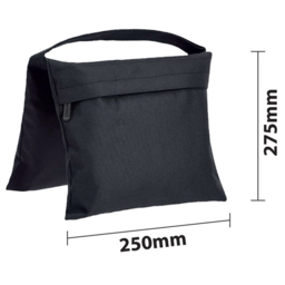 St Helens Square Sand Bag - Size: 27.5x25x1.5cm - Black - Wilko - thumbnail 7