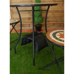St Helens Square Sand Bag - Size: 27.5x25x1.5cm - Black - Wilko - thumbnail 5