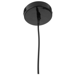 Premier Housewares Black Metal and Wood Pendant Light - Size: 30 x 30 x 120cm - Wilko - thumbnail 4