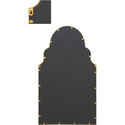 MirrorOutlet The Arcus Gold Framed Arched Garden Wall Mirror 104 x 61cm - Size: 104 x 61 x 3cm - Wilko - thumbnail 5