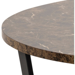 Florence Amble 4 Seater Brown Marble Melamine Top Round Dining Table - Furniture To Go - Wilko - thumbnail 6
