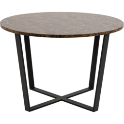 Florence Amble 4 Seater Brown Marble Melamine Top Round Dining Table - Furniture To Go - Wilko - thumbnail 3