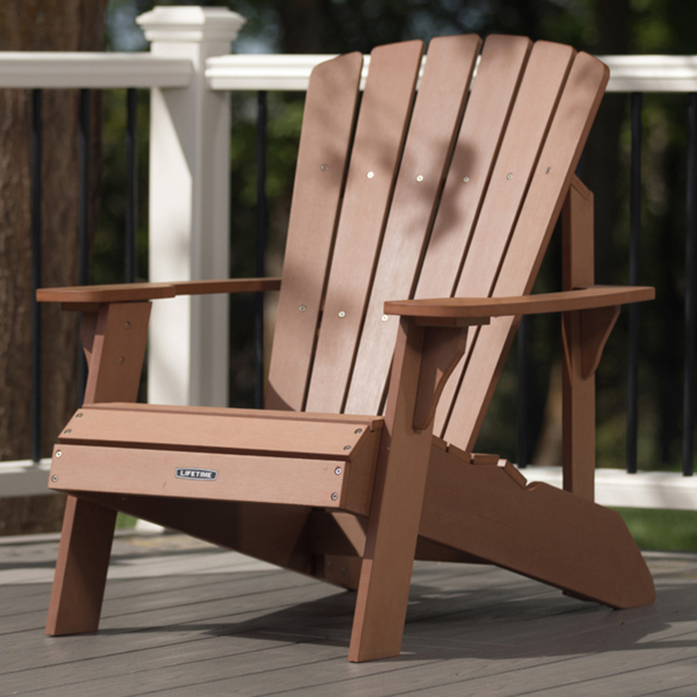 Lifetime Products Adirondack Brown Chair - Size: 93.7 x 52.7 x 98cm - Wilko - image 1