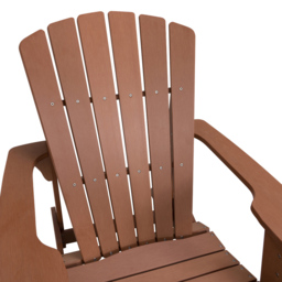 Lifetime Products Adirondack Brown Chair - Size: 93.7 x 52.7 x 98cm - Wilko - thumbnail 6