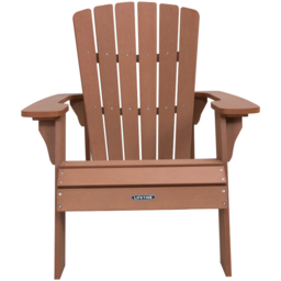 Lifetime Products Adirondack Brown Chair - Size: 93.7 x 52.7 x 98cm - Wilko - thumbnail 4