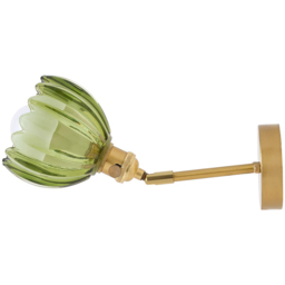Living and Home Green and Gold 12 RGB LED Wall Sconce with Remote 2 Pack - Size: 17.5 x 11.5 x 15.7cm - Green + Gold - Wilko - thumbnail 3