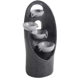 Living and Home 4 Tier Black Cascading Garden Water Feature - Wilko - thumbnail 3