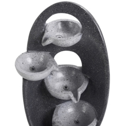 Living and Home 4 Tier Black Cascading Garden Water Feature - Wilko - thumbnail 4
