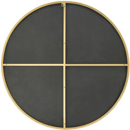 Furniturebox Emma Round Black Frame Wall Mirror 100cm - Size: 100 x 100cm - Wilko - thumbnail 4