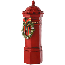 The Seasonal Gift Co Regal Tidings Red Post Box Christmas Ornament 30cm - Size: 30 x 10 x 8cm - The Seasonal Gift Co. - Wilko - thumbnail 3