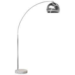 Teamson Home Arquer Arc Chrome Finished White Marble Floor Lamp - Size: 170.0 x 30.0 x 110.2cm - Brown - Wilko - thumbnail 4