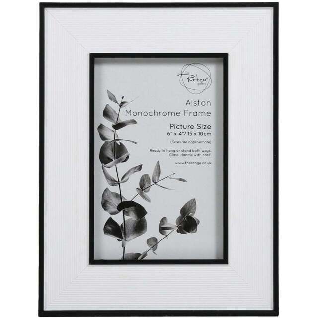 The Port Co. Gallery Alston Monochrome Photo Frame 6 x 4 inch - Size: A6 - Multi - The Port. Co Gallery - Wilko - image 1