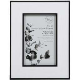 The Port Co. Gallery Alston Monochrome Photo Frame 6 x 4 inch - Size: A6 - Multi - The Port. Co Gallery - Wilko - thumbnail 1