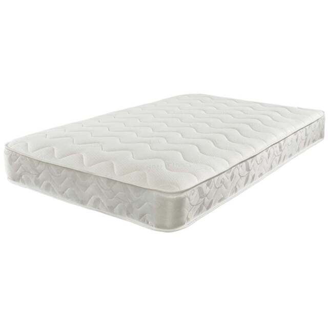 Starlight Beds Small Double Hybrid Memory Foam and Open Coil Spring Mattress - White - Wilko - image 1