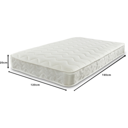 Starlight Beds Small Double Hybrid Memory Foam and Open Coil Spring Mattress - White - Wilko - thumbnail 7