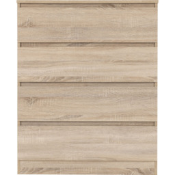 Seconique Malvern 4 Drawer Sonoma Oak Effect Chest - Brown - Wilko - thumbnail 4