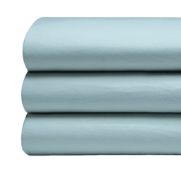 Serene King Size Blue Brushed Cotton Flat Bed Sheet - Wilko - thumbnail 3