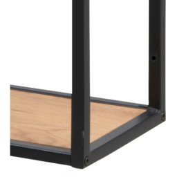 Florence Seaford 4 Shelf Oak and Black Metal Wall Shelf - Furniture To Go - Wilko - thumbnail 6