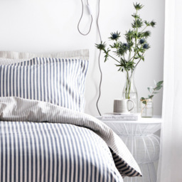 Yard Hebden King Size Navy and Grey Duvet Set - Multi - Yard Living - Wilko - thumbnail 4